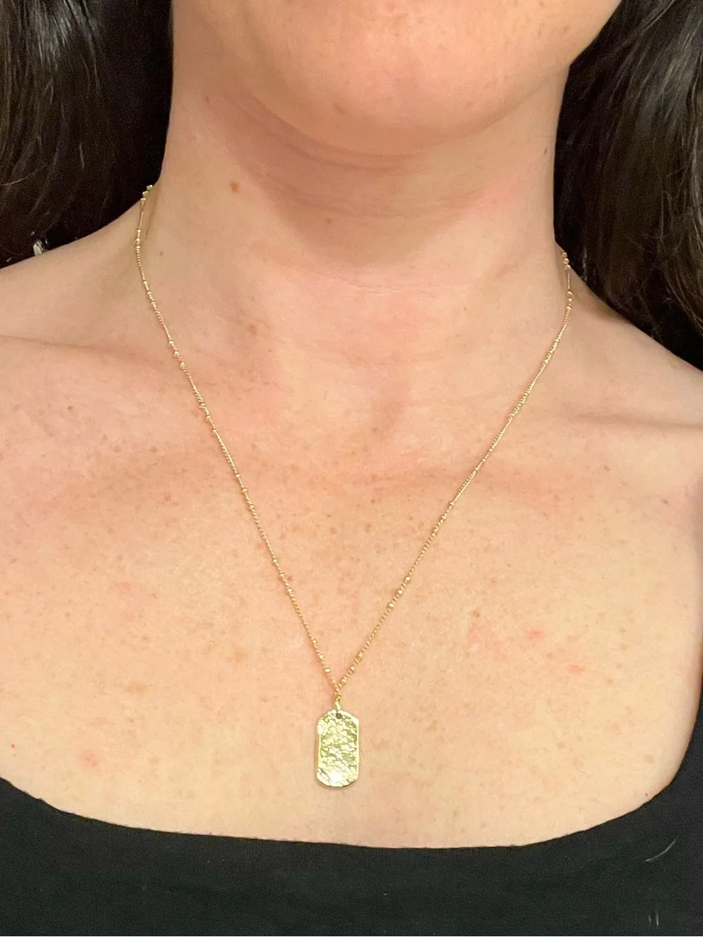 Gorjana Griffin Dog Tag Necklace - Gold